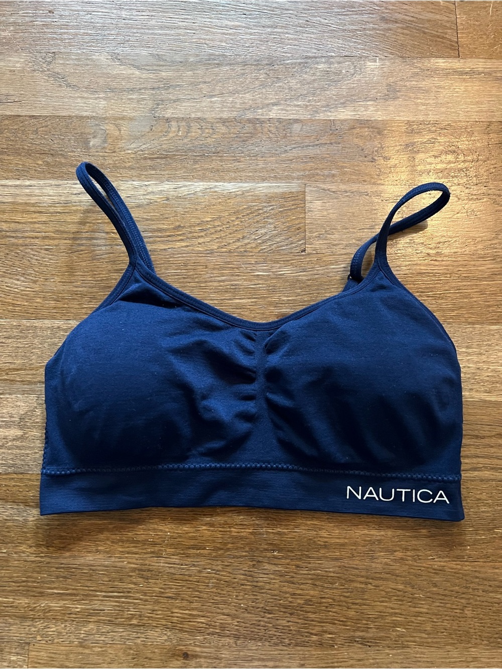 Nautica Medium Sports Bra Navy Blue